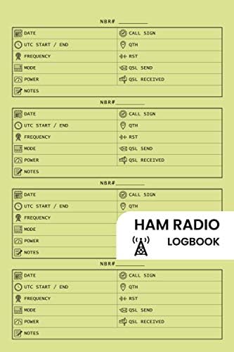 HAM Radio LogBook: Logbook Journal Notebook For Amateur Radio Operator by mr antar gari prod