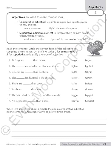 Language Fundamentals, Grade 6 by Evan-Moor Educational Publishers