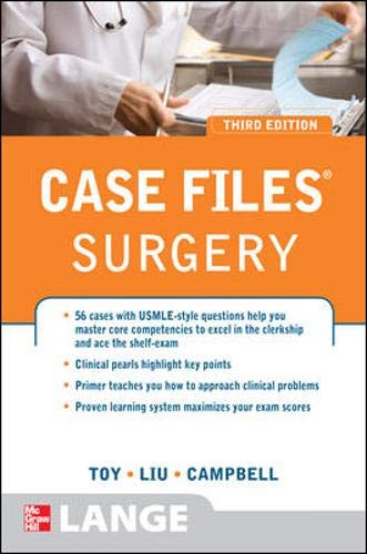 Case Files Surgery, Third Edition (LANGE Case Files) by Eugene Toy