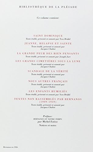 Essais et Ecrits de Combat 1 [Bibliotheque de la Pleiade] (French Edition) (Bibliotheque de la Pleiade) by Georges Bernanos