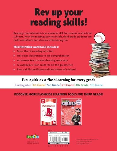 Reading Comprehension: Grade 3 (Flash Skills) by Flash Kids Editors