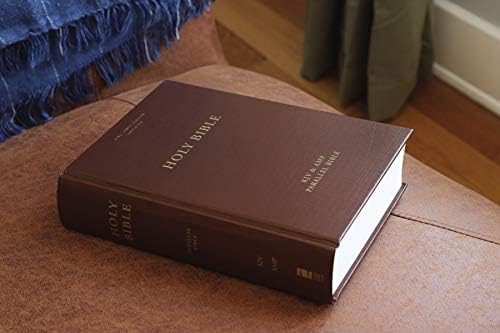 KJV, Amplified, Parallel Bible, Large Print, Hardcover, Red Letter: Two Bible Versions Together for Study and Comparison by Zondervan