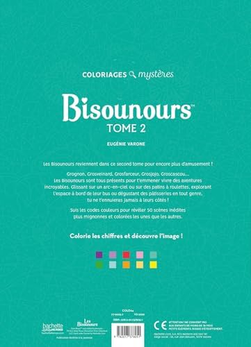 Coloriages Mystères - Bisounours Tome 2: Coloriez les chiffres et découvrez l'image by Eugénie Varone