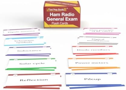 Ham Radio General Study Cards: Ham Radio General License Exam Prep and Practice Test Questions [Full Color Cards] by Test Prep Books