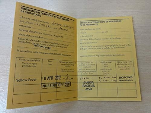 International Certificate of Vaccination with Vinyl Document Holder - World Health Organization Bilingual Version [cards] World Health Organization [Jan 01, 2007] by World Health Organization