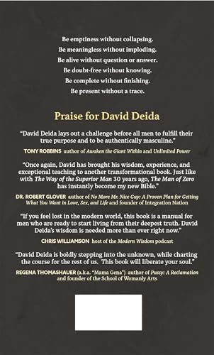 The Man of Zero: A Guide to Primal Power, Boundless Sex, and the Freedom Beyond Ambition by David Deida