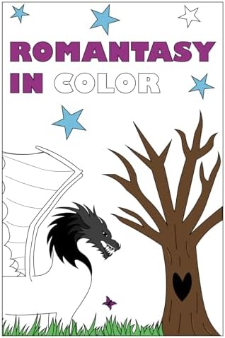 Romantasy in Color: Adult Coloring Book by Krista Coffee