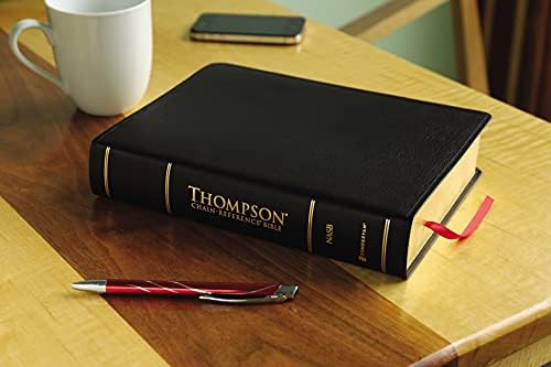 NASB, Thompson Chain-Reference Bible, Bonded Leather, Black, Red Letter, 1977 Text by Zondervan
