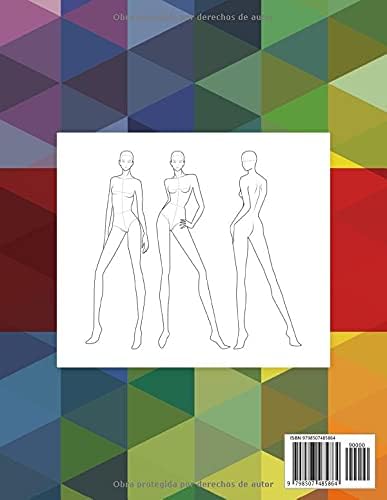 Libro de bocetos de diseños de moda - Plantillas de siluetas femeninas en la pasarela (Spanish Edition) by Nick Snels