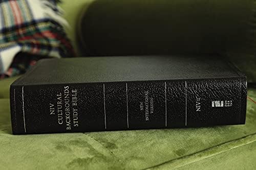 NIV, Cultural Backgrounds Study Bible (Context Changes Everything), Bonded Leather, Black, Red Letter, Thumb Indexed: Bringing to Life the Ancient World of Scripture by Zondervan
