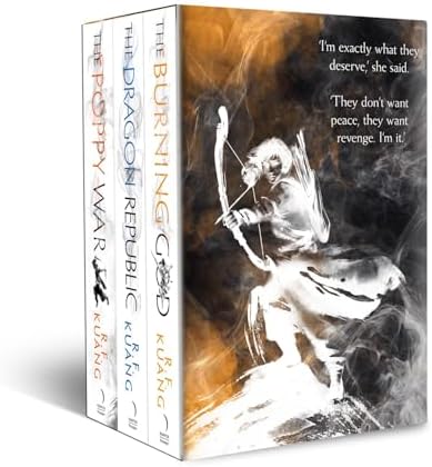 The Poppy War Trilogy 3-Book Box Set by R.F. Kuang – The Poppy War, The Dragon Republic, The Burning God | Dark Epic Fantasy Series by R.F. Kuang