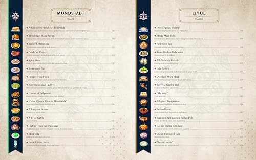Genshin Impact Official Cookbook: Culinary Journeys Across Teyvat by Thibaud Villanova