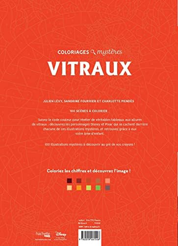 Coloriages mystères Disney - Vitraux by Julien Lévy