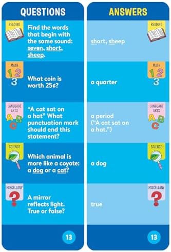 Brain Quest 1st Grade Smart Cards Revised 5th Edition (Brain Quest Smart Cards) by Workman Publishing