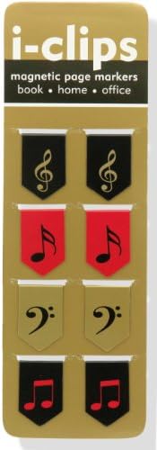 Music i-clips Magnetic Page Markers (Set of 8 Magnetic Bookmarks) (French Edition) by Peter Pauper Press Inc.