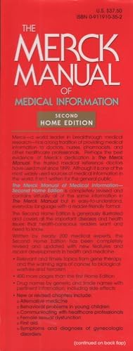 The Merck Manual of Medical Information, Second Edition: The World's Most Widely Used Medical Reference - Now In Everyday Language by Mark H. Beers