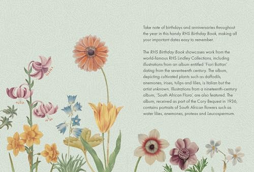 RHS Birthday Book by Royal Horticultural Society