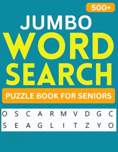 Jumbo Word Search Puzzles: Jumbo Word Search Puzzles-Large Print Word Find Book for Seniors & Adults. Eye Friendly (32 Font Size Word Search) by Value Books