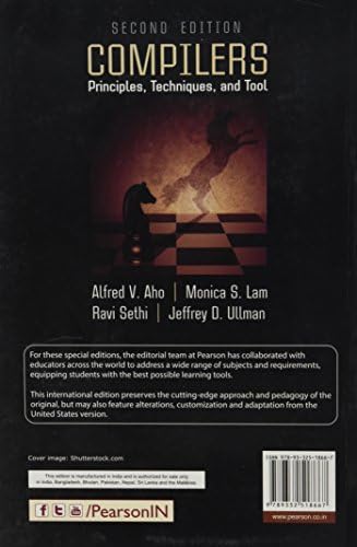 Compilers: Principles, Techniques, and Tools 2nd By Alfred V. Aho (International Economy Edition) by Jeffrey D. Alfred V. Aho (Author), Monica S. Lam (Author), Ravi Sethi (Author)