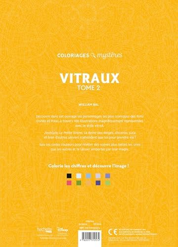 Coloriages mystères Disney - Vitraux Tome 2 by William Bal