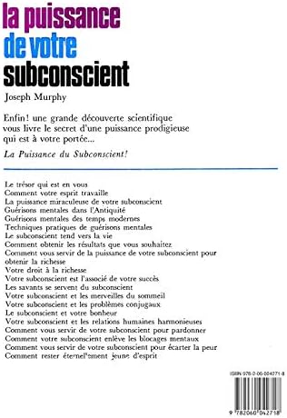 La puissance de votre subconscient (French Edition) by Joseph Murphy