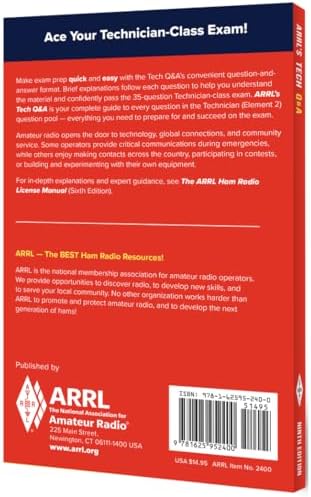 ARRL's Tech Q&A 9th Edition – Quick and Easy Path to Your First Ham Radio License by ARRL Inc.