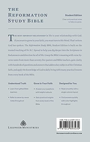 ESV Reformation Study Bible, Student Edition - Gray, Paperback by R.C. Sproul