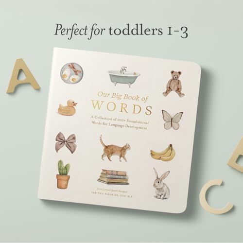 Our Big Book of First Words: A Collection of 100+ Foundational Words for Language Development (Tabitha Paige Children's Book Series) by Tabitha Paige MS CCC-SLP