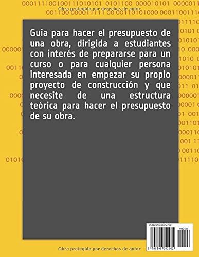 Costos y Presupuestos de una Obra: Guia para entender como hacer el presupuesto de su obra (Cursos de Construccion) (Spanish Edition) by Ricardo Velez