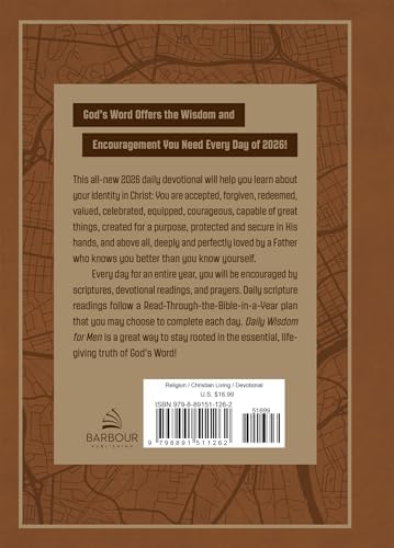 Daily Wisdom for Men 2026 Devotional Collection (Daily Wisdom - Annual Edition) by Compiled by Barbour Staff