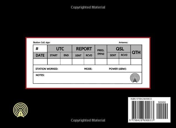 AMATEUR HAM RADIO STATION LOG BOOK: Amateur Radio Operator Station Logbook | Keep track of every detail. by Inspired World