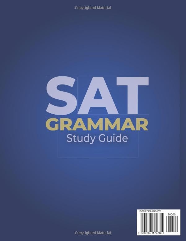 SAT Grammar Study Guide: Boost Your SAT Grammar Score and Stay 100% Ready for the New Digital Exam | Master Every Rule, Outsmart Tough Traps, and ... (Evan Cole Digital SAT English Study Guides) by Evan Cole