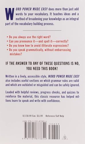 Word Power Made Easy: The Complete Handbook for Building a Superior Vocabulary by Norman Lewis