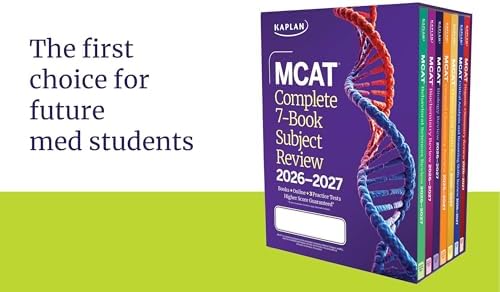 MCAT Complete 7-Book Subject Review 2026-2027, Set Includes Books, Online Prep, 3 Practice Tests (Kaplan Test Prep) by Kaplan Test Prep