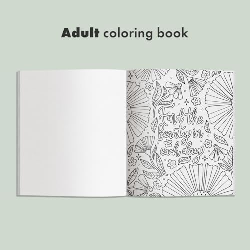 Embrace the Beauty: An Adult Coloring Book with Inspirational Quotes and Frameable Wall Art (Inspirational Coloring Books for Women) by Ginny Mossman