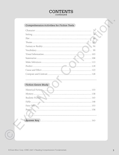 Evan-Moor Reading Comprehension Fundamentals, Grade 1 by Evan Moor