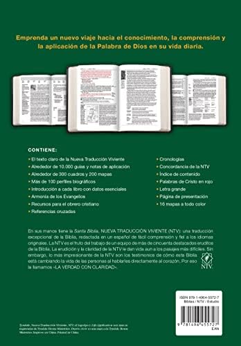 Biblia de estudio del diario vivir NTV, letra grande (Tapa dura, Letra Roja) (Spanish Edition) by Nueva Traducción Viviente