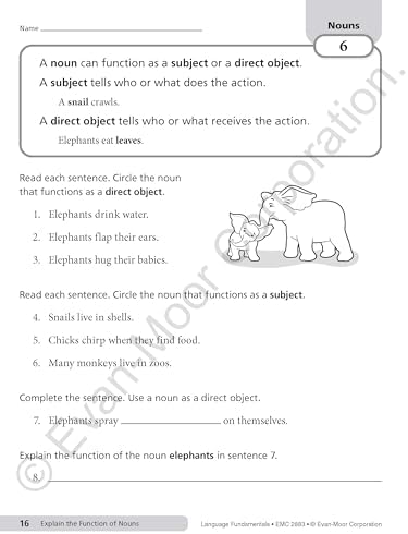 Evan-Moor Language Fundamentals, Grade 3 by Evan-Moor Educational Publishers