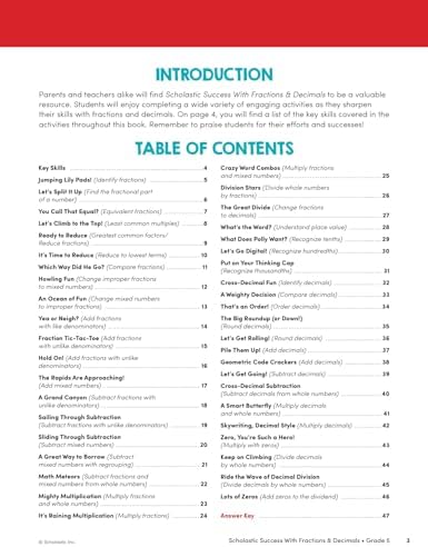 Scholastic Success with Fractions & Decimals Grade 5 Workbook by Scholastic Teaching Resources