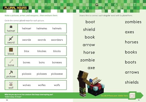 Official Minecraft Workbook: Grade 2 by Random House