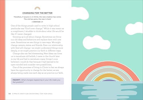 5-Minute Gratitude Devotional for Teen Girls: Reflections to Guide Daily Praise and Joy by Leslie Leasure