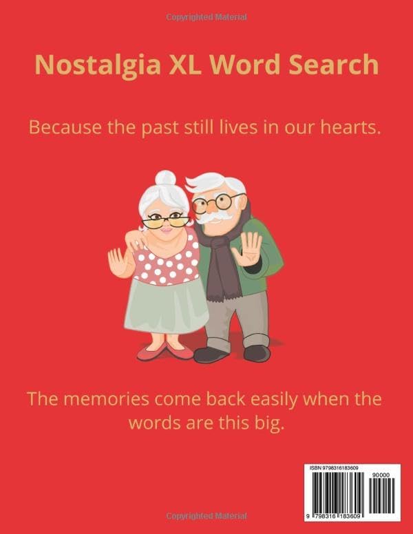 Nostalgia XL Word Search: Extra-Large 40 pt Font Puzzle Book for Seniors and Adults by Okahumpka Press
