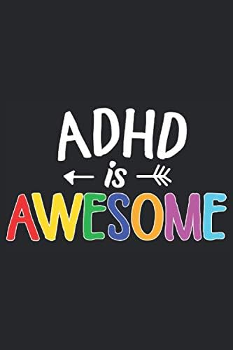 Adhd est génial: Journal 6x9 pour les habitudes quotidiennes, le journal, le cahier, les plans, le journal de bord (TDAH, l'autisme) (French Edition) by When Colors Vibe Publishing