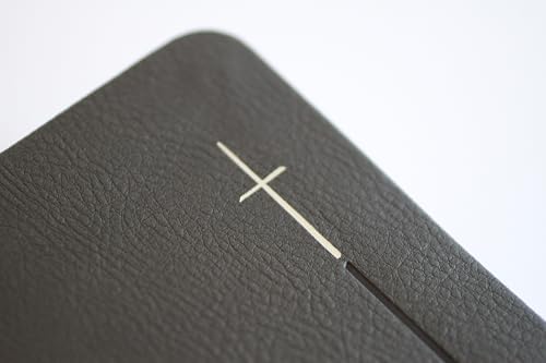 Biblia RVR 1960 Letra gigante, símil piel, gris (Edición cantos pintados) / Spanish Bible RVR 1960 Giant Print Handy Size Leathersoft Gray with cross (Spanish Edition) by Reina Valera Revisada 1960