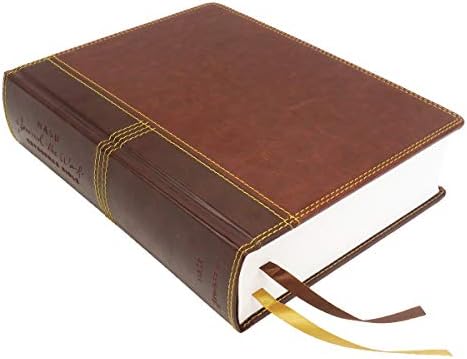 NASB, Journal the Word Reference Bible, Leathersoft over Board, Brown, Red Letter, 1995 Text, Comfort Print: Let Scripture Explain Scripture. Reflect on What You Learn. by Zondervan