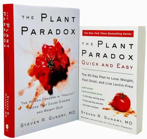 The Plant Paradox Series Collection 2 Books Set By Dr. Steven R Gundry MD (The Plant Paradox & The Plant Paradox Quick and Easy: The 30-Day Plan to Lose Weight, Feel Great, and Live Lectin-Free) by Dr. Steven R Gundry MD