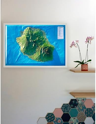 CARTE EN RELIEF DE LA REUNION: CARTE EN RELIEF DE LA REUNION by 3DMAP