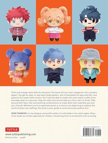 Cute Plushies and Mochi Dolls: Sweet Manga-style Kawaii Characters to Sew by Eriko Teranishi