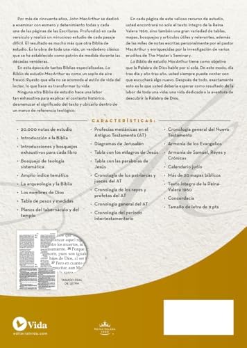 RVR60, Biblia de Estudio MacArthur, Leathersoft, Café (Spanish Edition) by John F. MacArthur