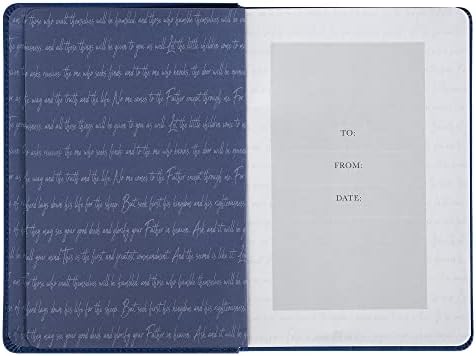 366 Devotions Words of Jesus for Daily Living Reflections on the Greatest Words Ever Spoken, Blue Faux Leather by Jan de Wet